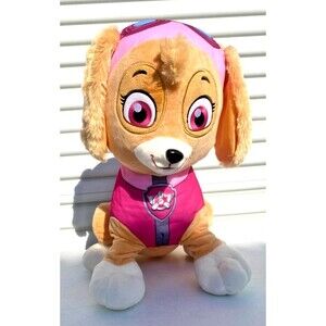 2016 Nickelodeon Paw Patrol Skye Large Plush Stuffed Animal Toy Pink Dog 18"